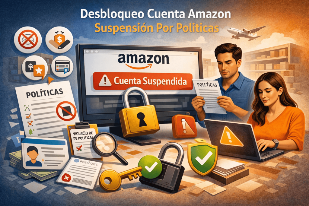 Desbloqueo cuenta amazon suspensión por políticas